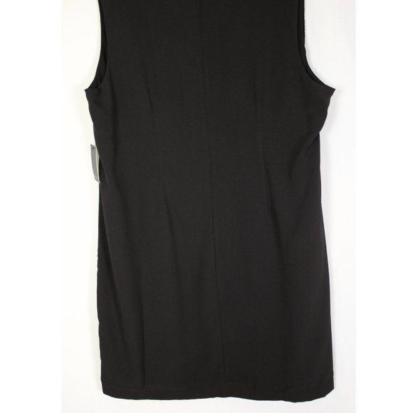 NWT Eloquii Black Ruffled Front Dress Size 20 - Picture 9 of 11